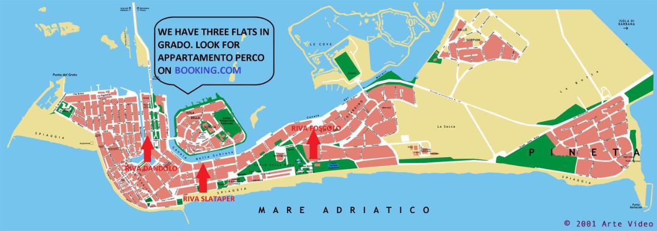 Appartamento Perco Riva Slataper غرادو المظهر الخارجي الصورة